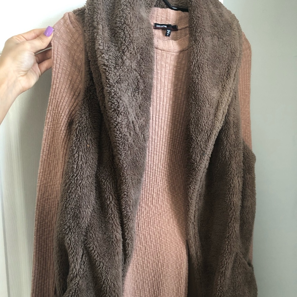 Blush pink dress with vest